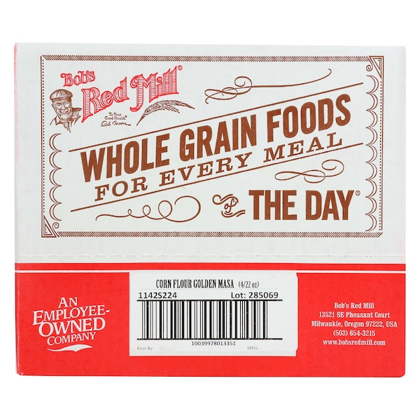 Bob's Red Mill Golden Corn Flour Masa Harina 22 oz. Pouches, PK4